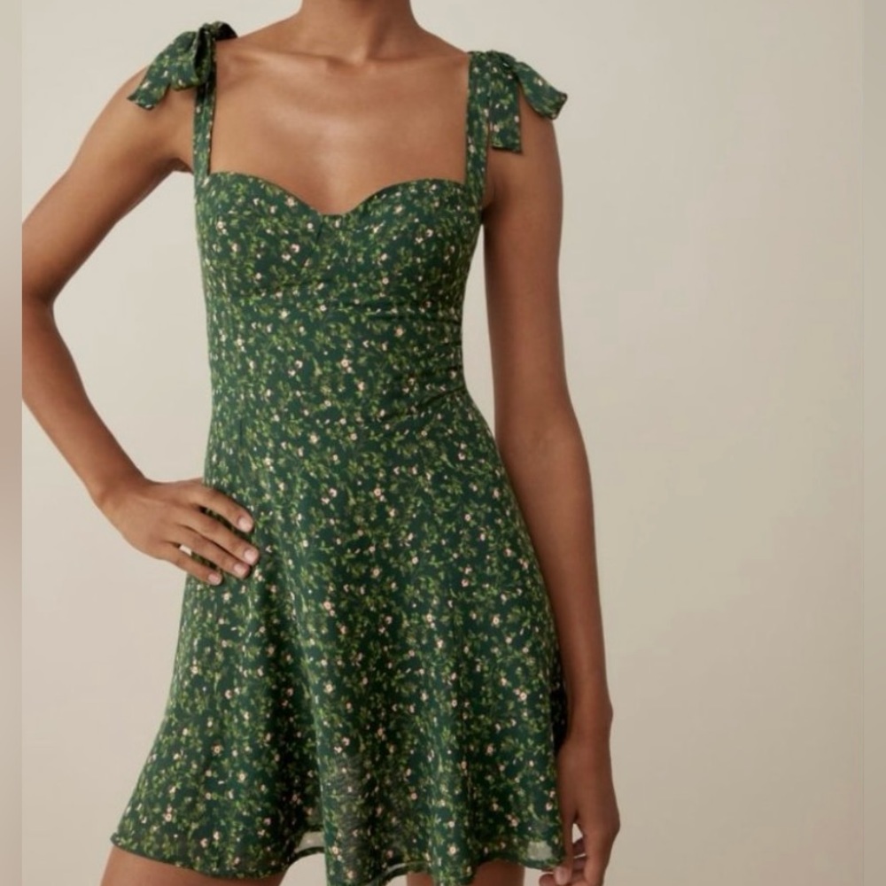 Reformation Niara Dress in Coriander
